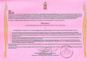 Letters Patent of HM the Omukama