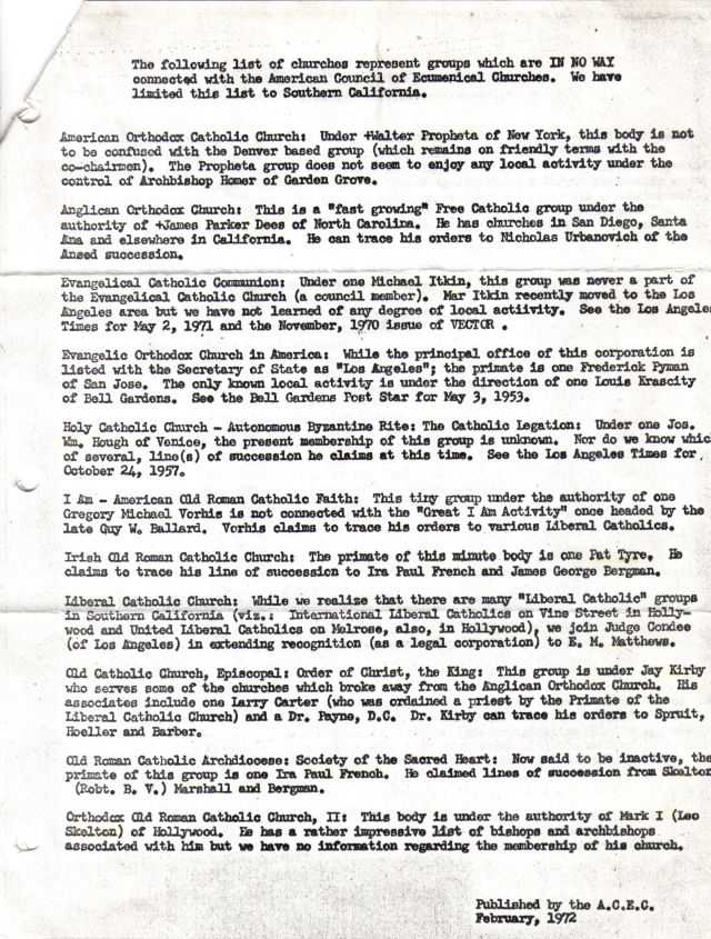 American Council of Ecumenical Churches 2