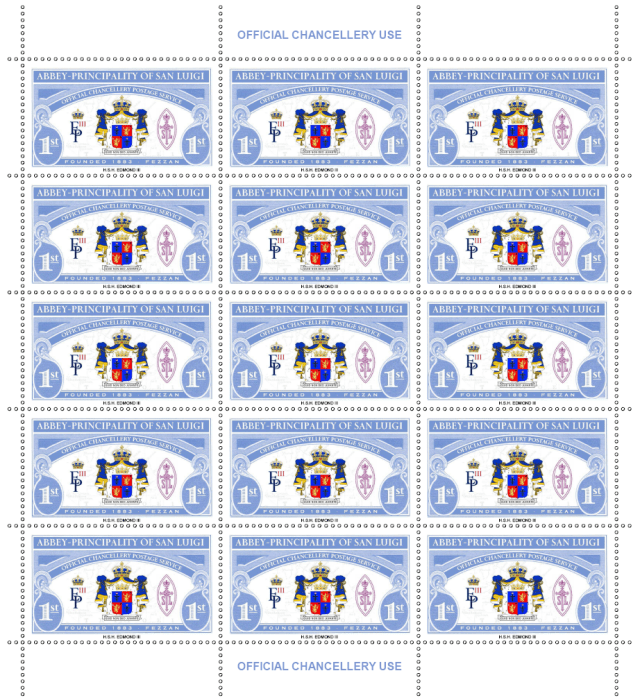 San Luigi first stamp issue