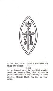 Edmond I prayer card