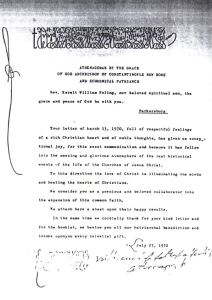 Letter of His All Holiness the Ecumenical Patriarch to the future Prince Kermit of Miensk, 1970.