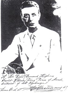 Photograph with dedication to Prince Kermit of Miensk by H.I.M. Marziano II.