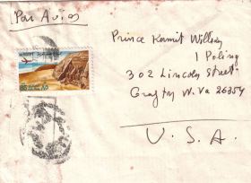 Handwritten envelope from H.H. Nicolaos VI to Prince Kermit of Miensk.