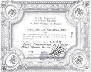 Order of St Georges de Bourgogne